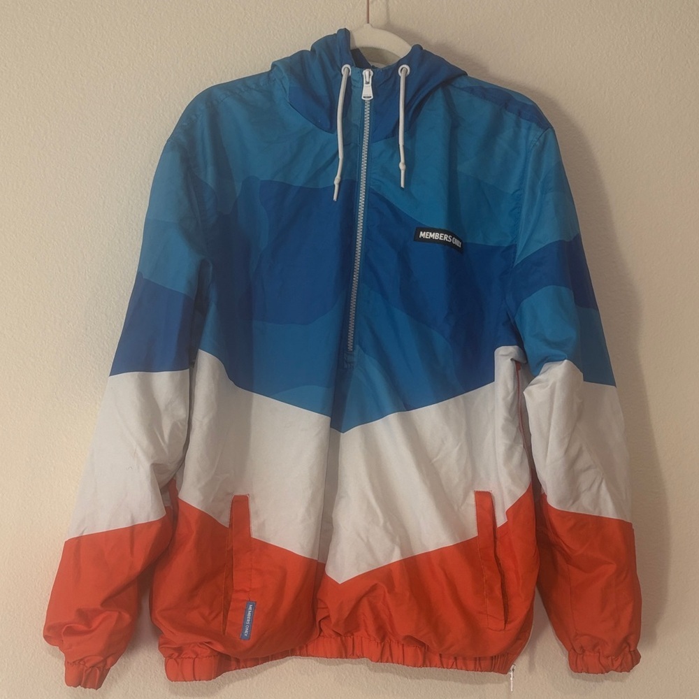 MEMBERS ONLY Windbreaker Jacket with hood